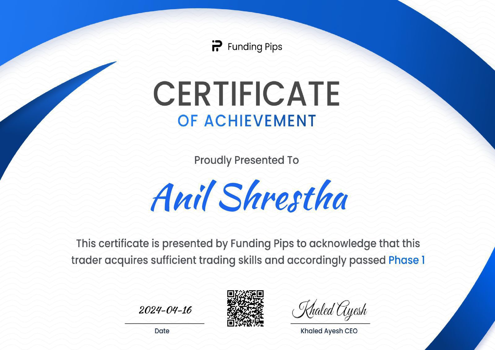 Certificate No 10