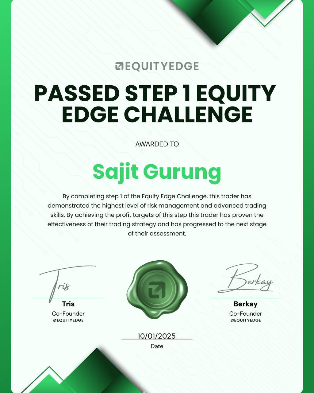 Certificate No 5